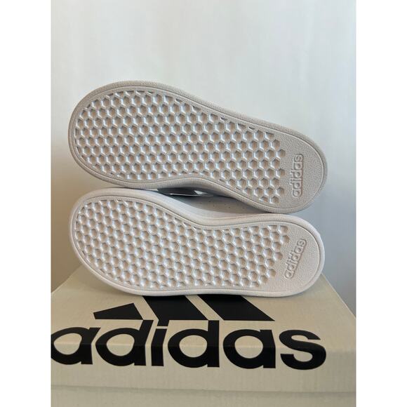 Adidas Advantage Base 2.0 Kids' Shoes white and green size 12k New - Picture 8 of 9